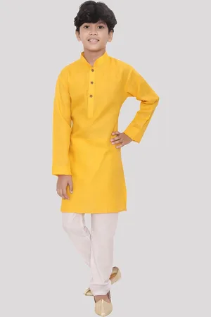 SHIWAM ETHNIX Boys Mandarin Collar Straight Kurta
