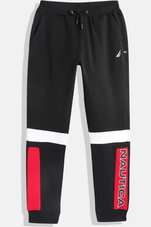 Nautica Boys Brand Logo Print Pure Cotton Joggers