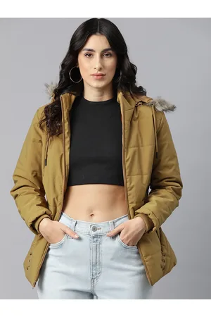 Fort Collins Women Solid Hooded Bomber Jacket