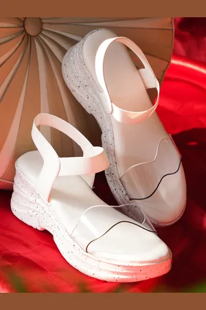 JM Looks Open Toe Comfort Heels