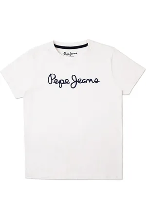 Pepe Jeans Boys Dan Core Typography Printed T-Shirt