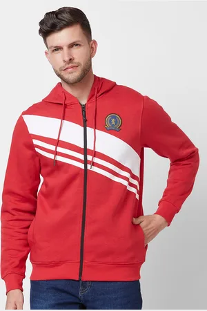 Giordano Striped Hooded Sweatshirt