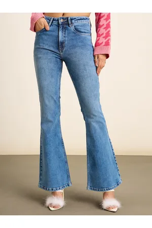 20Dresses Blue Women High-Rise Bootcut Light Fade Clean Look Stretchable Jeans