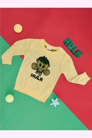 Pantaloons Boys Hulk Printed Cotton Pullover