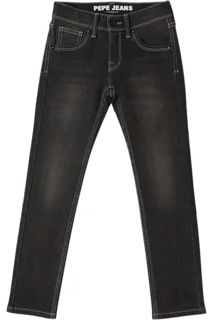 Pepe Jeans Boys Mid-Rise Slim Fit Clean Look Light Fade Stretchable Jeans