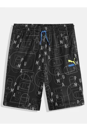 PUMA Boys Typography Printed Loose Fit Shorts