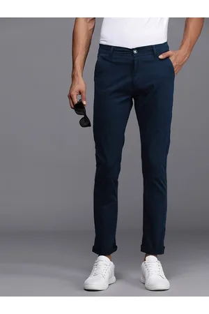 WROGN Men Solid Slim Fit Chinos Trousers