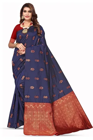 Varanga Ethnic Motifs Woven Design Zari Banarasi Saree