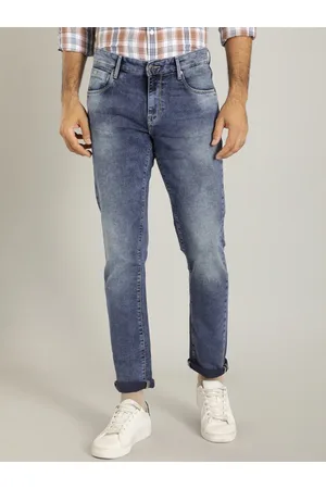 Indian Terrain Men Brooklyn Slim Fit Stretchable Clean Look Heavy Fade Jeans