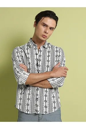 Campus Ethnic Motifs Printed Classic Casual Shirt