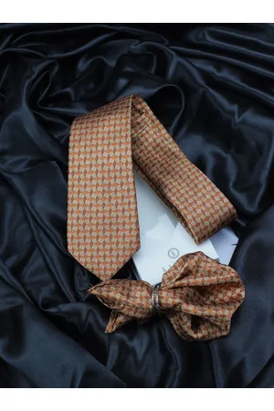 KOVOVE Men Orange Abstract Accessory Gift Set