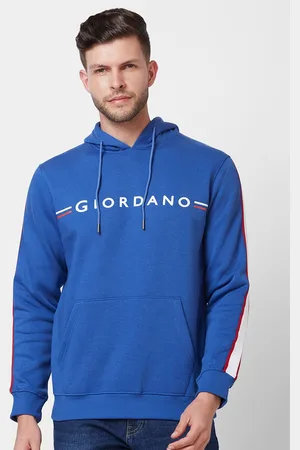 Giordano Typography Printed Hooded Sweatshirt