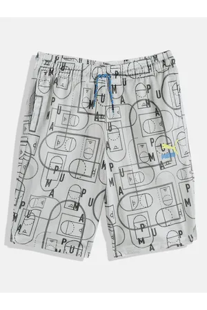 PUMA Boys Typography Printed Loose Fit Shorts
