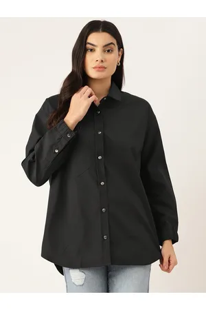 Forever 21 Opaque Longline Oversized Shirt