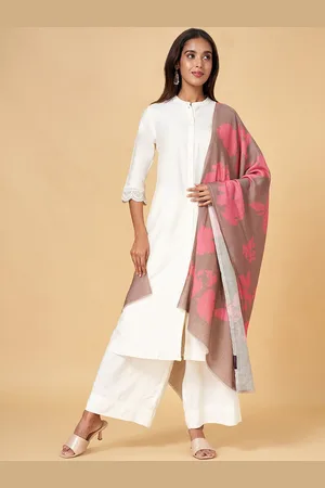 Pantaloons Floral Woven Design Acrylic Shawl
