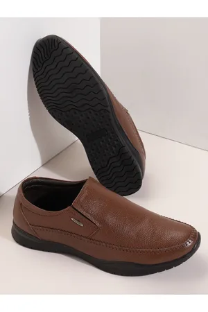 Red Chief Men Tan Brown Solid Formal Loafers