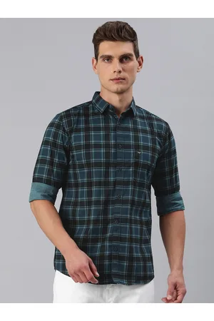 Majestic Men Comfort Slim Fit Tartan Checked Pure Cotton Casual Shirt