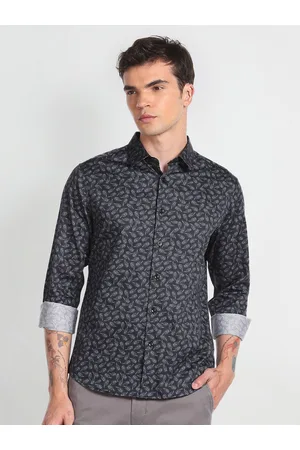 Flying Machine Ethnic Motif Printed Printed Casual Pure Cotton Shirt
