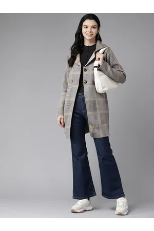 Cayman Women Geometric Acrylic Lightweight Longline Tailored Jacket
