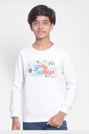 Crimsoune Club Boys Graphic Printed Cotton Pullover