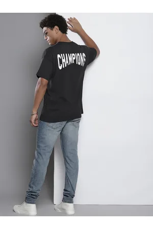 Boohoo Typography Printed Pure Cotton Oversized T-shirt