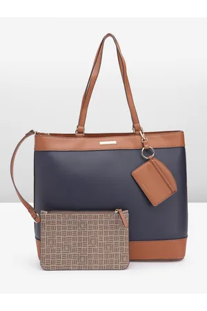 Anne Klein Colourblocked Detail Structured Shoulder Bag
