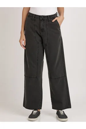 Bene Kleed Women Relaxed Fit High Rise Tinted Carpenter Style Jeans