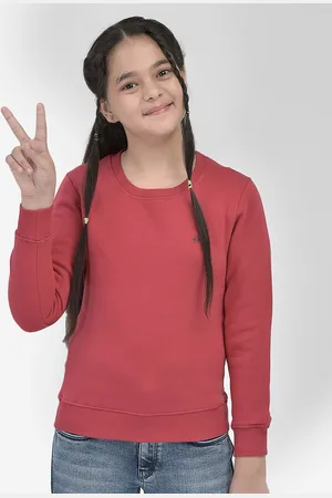 Crimsoune Club Girls Cotton Sweatshirt