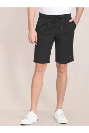U.S. Polo Assn. Men Black Slim Fit Mid Rise Regular Shorts