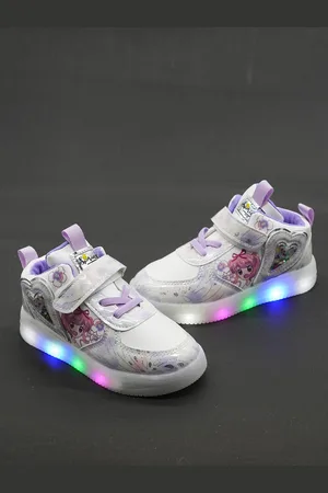 FEETWELL Kids Printed LED Velcro Sneakers