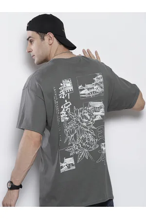 Boohoo Printed Pure Cotton Oversized T-shirt