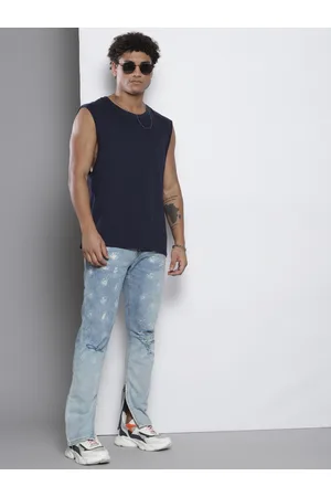 Boohoo Skinny Fit Mildly Distressed Heavy Fade Bleached Stretchable Jeans