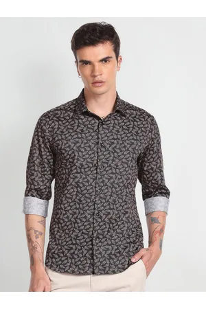 Flying Machine Ethnic Motif Printed Printed Casual Pure Cotton Shirt