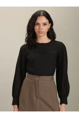 Ralph Lauren Cuffed Sleeves Cotton Top