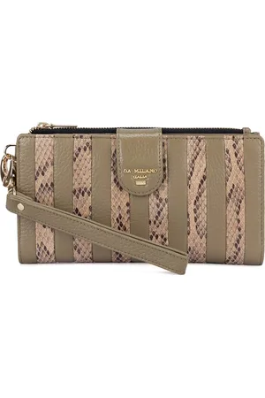 Da Milano Textured Leather Two Fold Wallet
