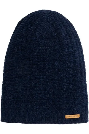 Status Quo Men Self Design Acrylic Beanie