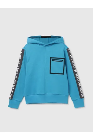 Benetton Boys Hooded Pullover Sweatshirt