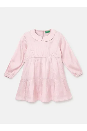 Benetton Girls Peter Pan Collar A-Line Dress