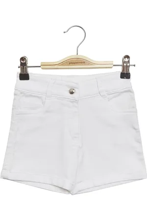 Peppermint Girls Mid Rise Cotton Shorts