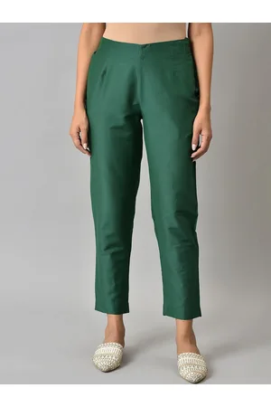 W Omen Slim Fit Mid-Rise Cigarette Trousers