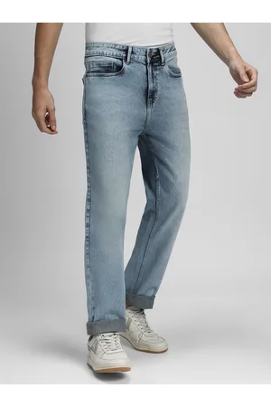 Dennis Lingo Men Mid-Rise Heavy Fade Clean Look Straight Fit Jeans