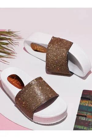 JM Looks Women Embellished Sliders