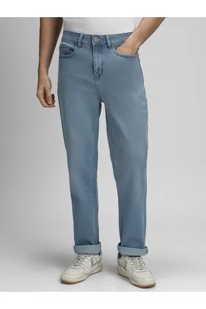 Dennis Lingo Men Straight Fit Mid-Rise Clean Look Stretchable Jeans