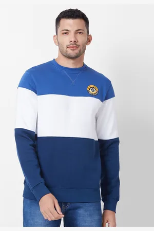 Giordano Colourblocked Round Neck Applique Sweatshirt