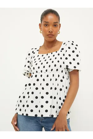 Dorothy Perkins Polka Dot Print Empire Top