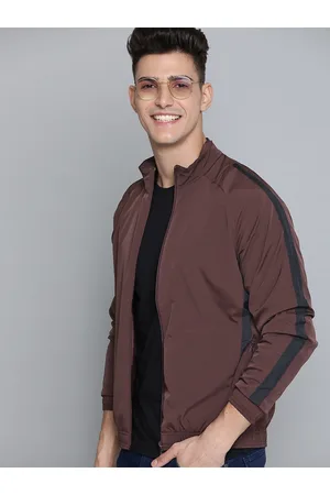 Buy Mast & Harbour Men Brown Solid Bomber Jacket - Jackets for Men 9690967