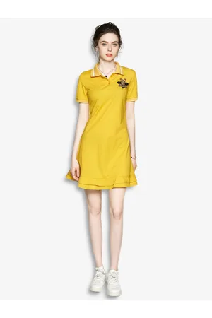 JC Collection Women Yellow T-shirt Dress