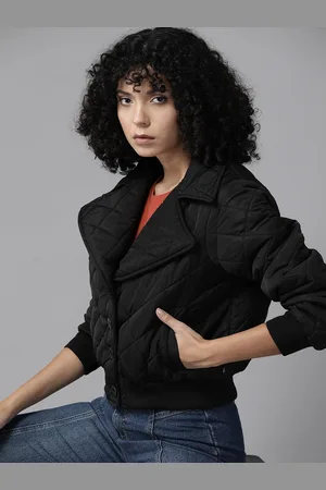 Roadster The Lifestyle Co. Notched Lapel Collar Puffer Jacket