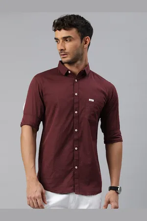 Majestic Men Comfort Slim Fit Opaque Cotton Casual Shirt