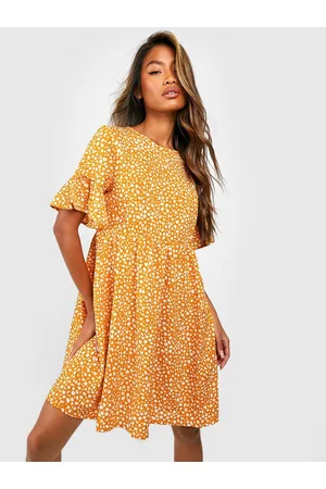 Boohoo Micro Print A-Line Mini Dress